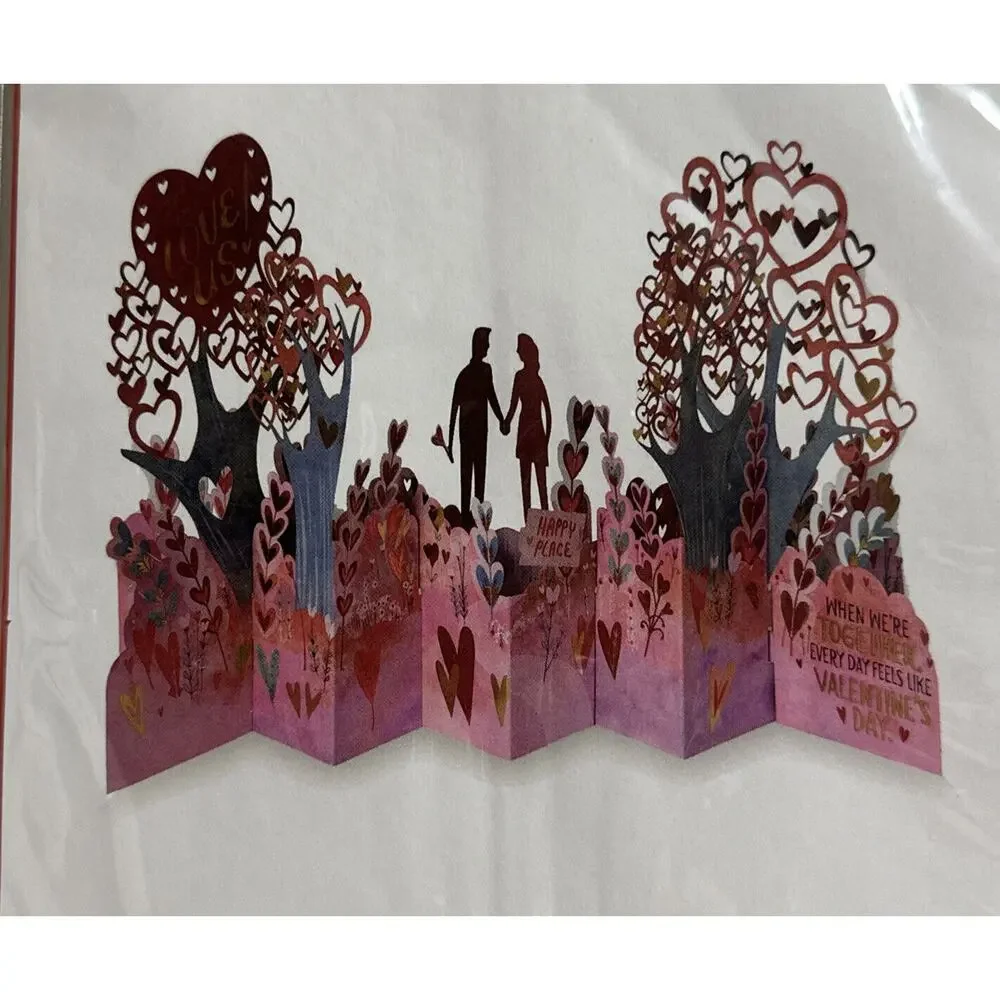 American Greetings Magic Moments Displayable Pop-Up Valentines Day Card Lot of 3
